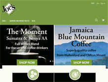 Tablet Screenshot of joescoffeehouse.com